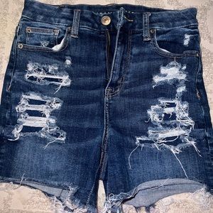American Eagle Outfitters Distressed High Rise Shortie